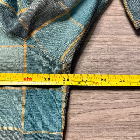 L.L. Bean Men's Katahdin Performance Flannel Shirt - Green - Picture 5 of 6